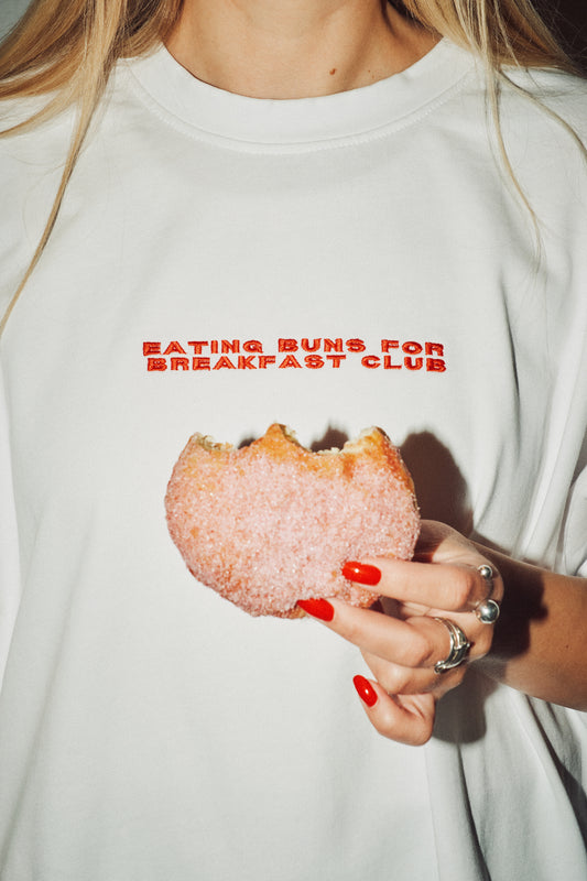EATING BUNS FOR BREAKFAST CLUB T-SHIRT